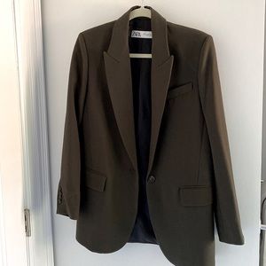 Green Zara Blazer *Never Worn*
